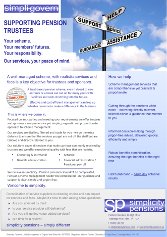 simplicity-trustee scheme management brochure